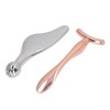 2pcs Metal Face Roller Set Zinc Alloy Facial Roller Massager