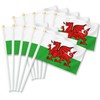 MacLand 25PCS Welsh Handheld Small Flag, Welsh Hand held Mini