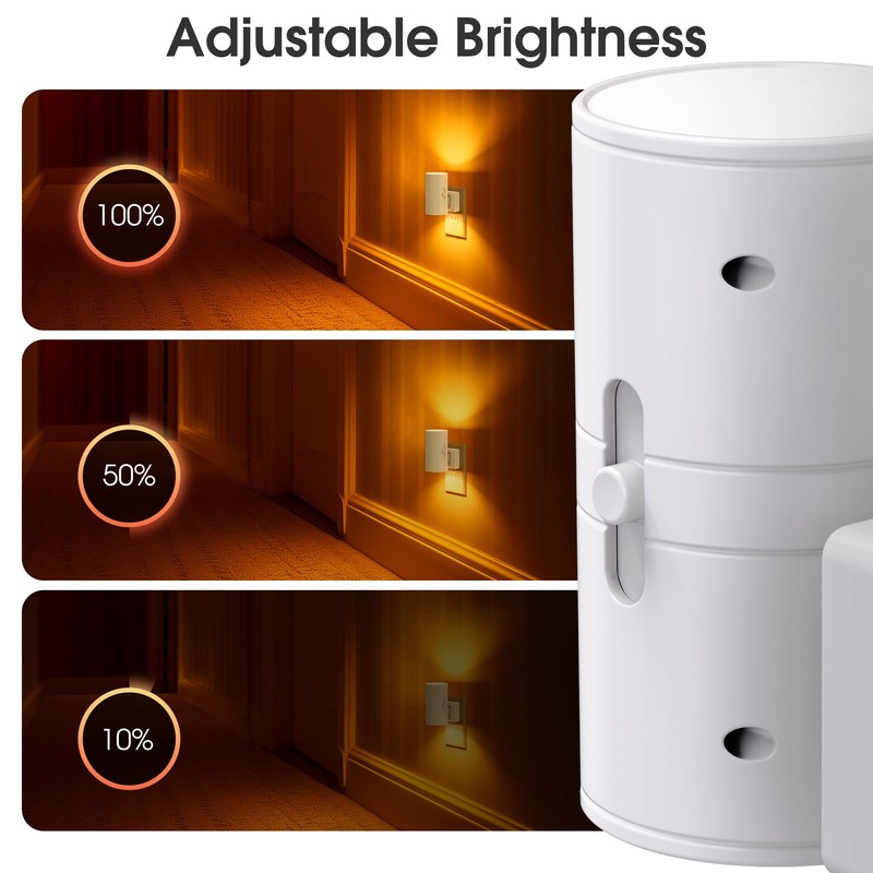 Briignite Night Lights Plug into Wall, Modern LED Night Light