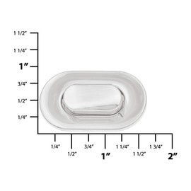 Ohio Travel Bag Turn Lock, 1-1/2 Inch, Nickel Finish, Zinc Alloy, P-2210-NIC