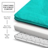 Clara Clark Bathroom Rugs, Velvet Memory Foam Bath Mat, Non-Slip,