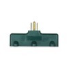 OSKOS 3-Prong 3-Outlet Extender Adapter, Heavy Duty Triple Grounding Outlet.