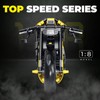 MJDDJA 1:8 Muscle Motorcycle Car Building Set for Adults, Kickstand
