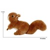 Reaistic Red Squirrel Stuffed Animal Plush Toy 6 Inches