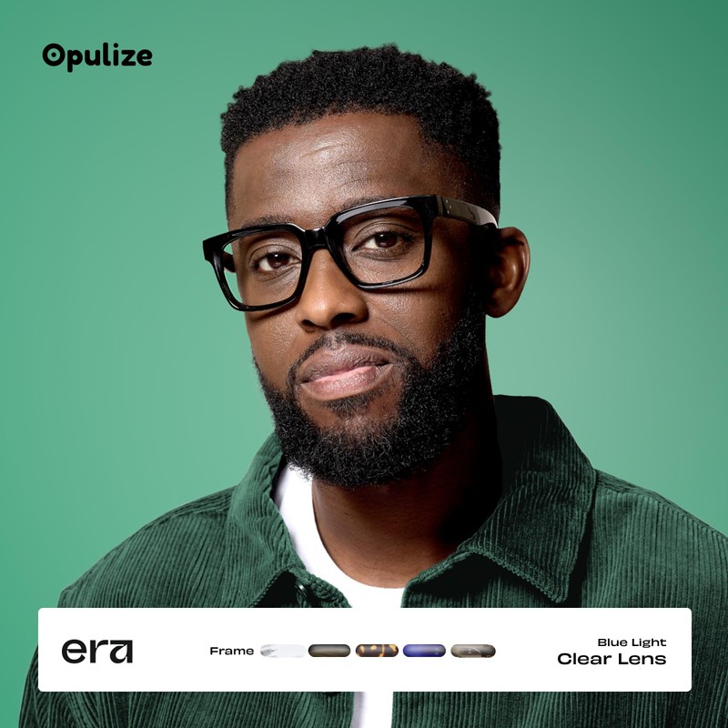 OPULIZE ERA Blue Light Glasses - Clear Lens - Anti-Reflective