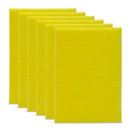 Nanoskin Scrub Away Tar Remover Pad, 6-Pack – Durable Non-Abrasive Cleaning Sponge Set for Cars, Trucks, Boats | 6" x 9" Multi-Surface Detailing Tool for Professional and DIY Use