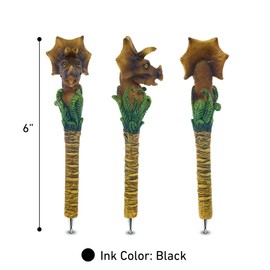 Planet Pens Triceratops Writing Pen - Dinosaur Pen, Unique Office Desk Accessories and Writing Ballpoint Pen