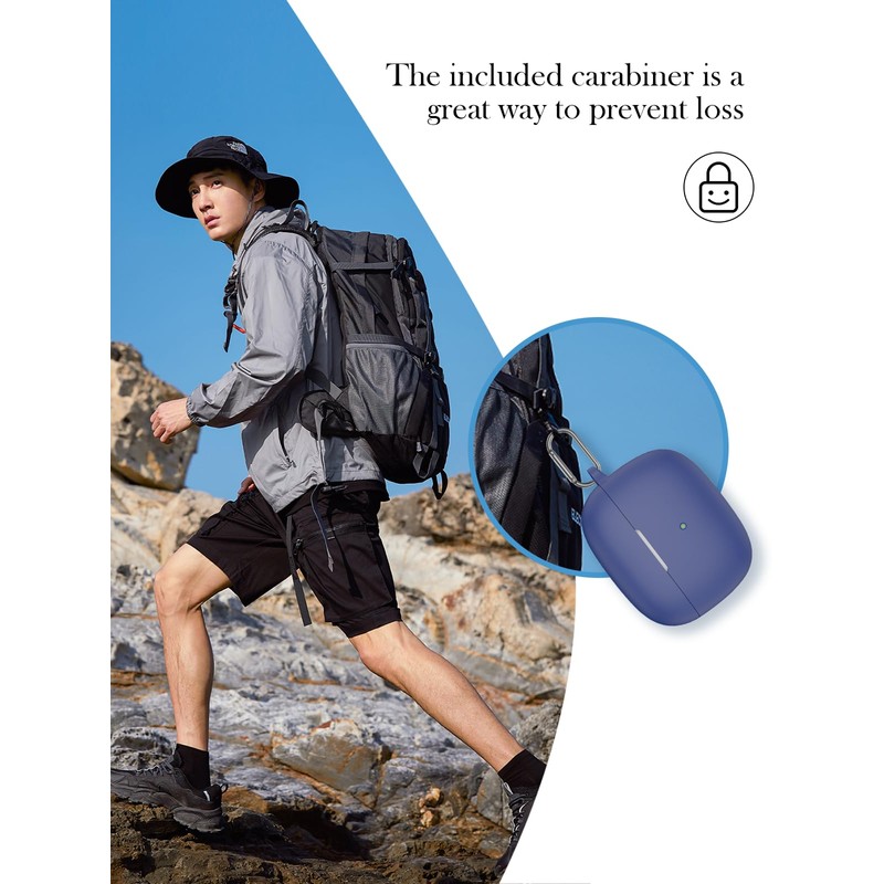 Case for Bowers & Wilkins Pi8 Wireless Earbuds,Soft Protective,Shockproof, BOVUGAC