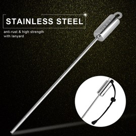 Diving Bell Rod, Indicator Rod, 12.6 inches (32 cm), Pointer, Measurable, Emergency Use, Diving Stick, Easy to Hold, Strap 2 Colors (Black, Bracelet)