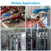 PATIKIL Stainless Steel 304 Sanitary Fitting, 2pcs Long Weld Clamp