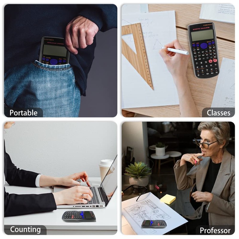 Scientific Calculator, Electronic Calculator 240 Functions 2-Line Engineering Scientific Calculator