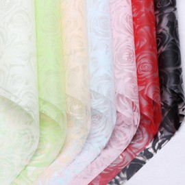 35 Sheet in 7 colors Flower Wrapping Paper - Waterproof bouquet semi transparent rose beauty flower wrapping paper, Florist Supplies Packaging Paper for Wedding Birthday Gift DIY