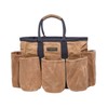Readywares 14" Waxed Canvas Supply Bag/Garden Tool Tote/Cleaning Organizer/Mobile Bar/Versatile