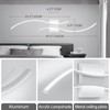 CANEOE Modern Wall Sconce, White Long Strip Led Wall Light