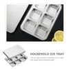 Alipis Stainless Steel Ice Cube Mold - 6 Slot Metal