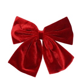 Ling & Bai Women Girls 8 Inch Large Velvet Hair Bows Clip Big Hair Bow Alligator Clip Hair Barrettes for Kids Teens (Red)