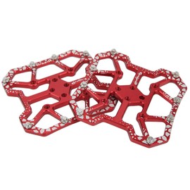 Bike Pedal Platform AdapterBike Clipless Platform AdapterPedal Platform Adapter for SPD,Aluminum Alloy Pedal for SPDPedals (Red)