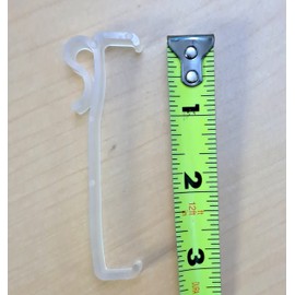 Qty 8. Valance Clip for Wood, Faux Wood, Venetian Blinds (3.0" Clip)
