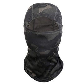 Xinqiao Balaclava Quick Dry Windproof Sun Protection Camo, Black camo, Einheitsgröße