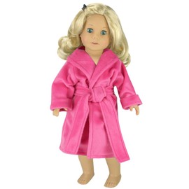 Sophia's Dolls Robe for 18 Inch Dolls Fits Most 18" Dolls - Dolls Robe & Tie Belt, Lavender Doll Robe