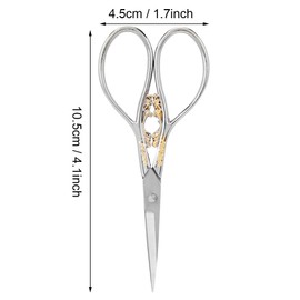 1 Piece Antique Scissors, Stainless Steel Dressmaking Scissors Household DIY Sewing Accessories Small Scissors (#2)