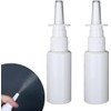 Tustao 2 Pieces White Nasal Spray Bottle 30ml Plastic Emptying