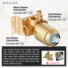 Airuida Single Function Shower Trim Kit Shower Faucet Set Wall