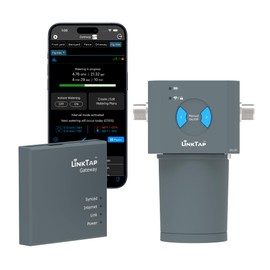 LinkTap ValveLinker & Gateway, Battery Powered Smart Sprinkler/Irrigation Controller, Automatic Rain Skip, Better Range Than WiFi, Compatible with LinkTap Wireless Water Timer, Alexa, IP66 (2-Zone)