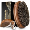 Bituemly Beard Brush, Natural Boar Bristles Beard Brush for Men