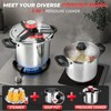 3-In-1 304 Stainless Steel Pressure Cooker 8 QT: [Save 70%