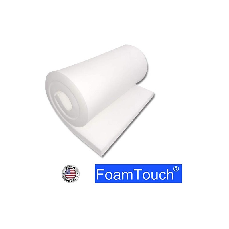 FoamTouch 1x24x72HDF Upholstery Foam 1x 24x72, White, Pack of 2