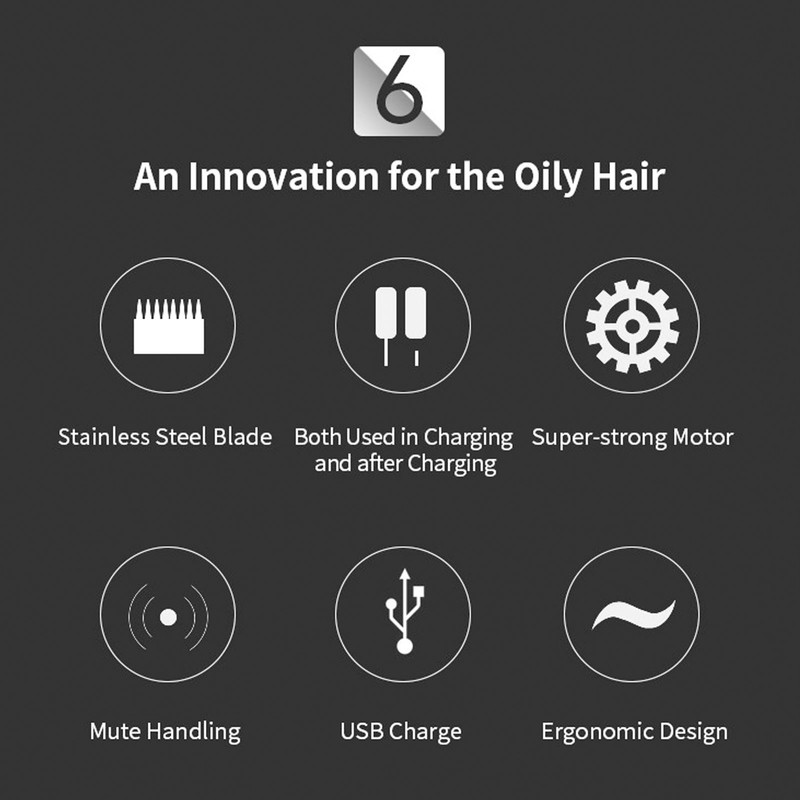 Hair Trimmer Professional Portable Rechargeable Hair Clipper with LCD Display