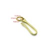 2 Pieces Durable Brass Fishhook Keychain, Solid Brass Hook Fob
