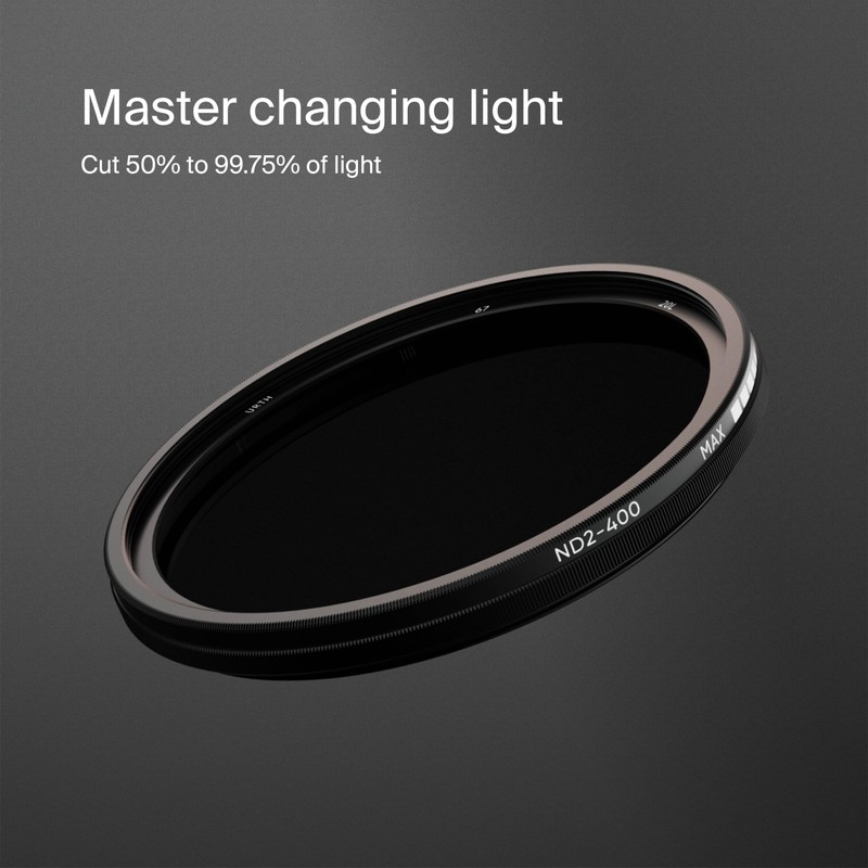 Urth 40.5mm ND2-400 Variable ND Lens Filter — 1-8.6 Stop