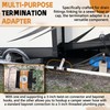TonGass (2 x Combo Pack, Black) RV Sewer Pipe Adapter,