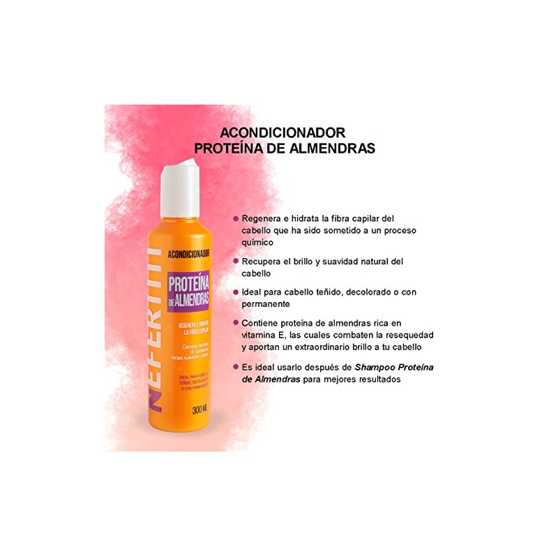 Nefertiti Acondicionador Proteína De Almendras 300 ML