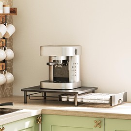 YATINEY Coffee Pod Drawer Holder, Coffee Pod Drawer for K Cup, 35 Capacity Coffee capsules Storage Organizer, Sliding Mesh Basket, for Home Office, Kitchen, Black KH08BK