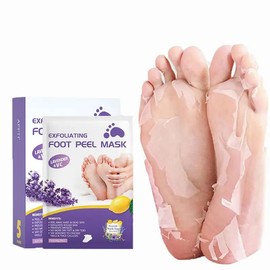BIRDLINE Foot Peel Mask For Cracked Heels Dead Skin Calluses Remover Make Your Feet Baby Soft Get Smooth Silky Skin - Removes Rough Heels, Dry Toe Skin Natural Treatment To Home. (2 PAIR)