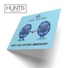 Hunts England - 65th Wedding Anniversary Card - Blue Sapphire