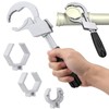 SHIQUAN Universal Adjustable Double-ended Wrench, Multifunctional Bathroom Wrench, Sink Installer