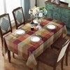 SASTYBALE Rectangle Tablecloth Checkered Style Polyester Table Cloth Spillproof Heavy