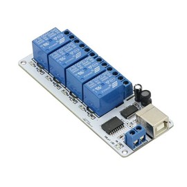 SainSmart USB 4 Channel DC 12V Relay Module Automation for Arduino Raspberry Pi DSP AVR PIC ARM