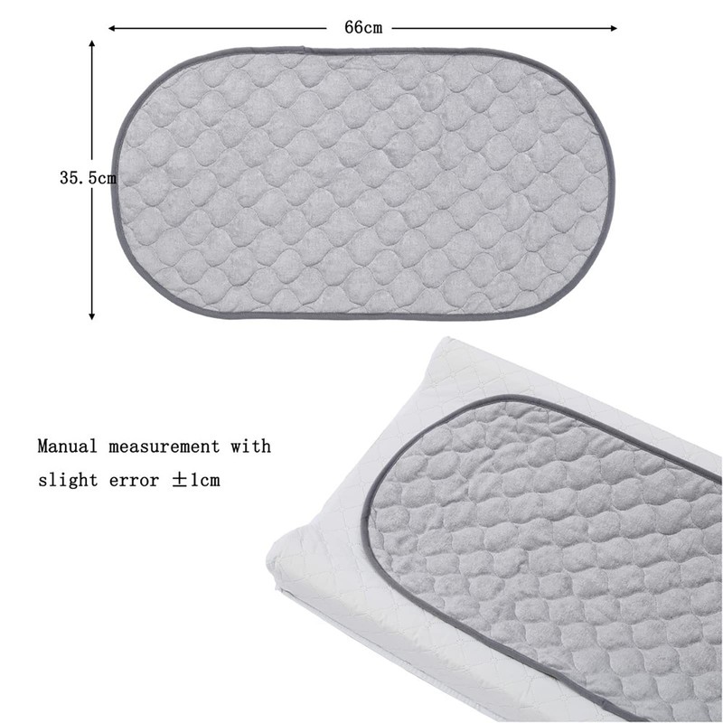 Nicoone Waterproof Changing Mat Liners Quilted,3PCS Bamboo Terry Surface Diaper