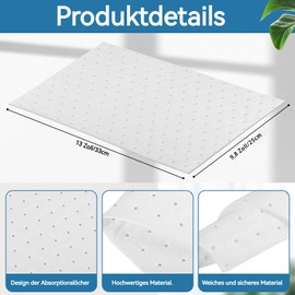 Tczecoo Pack of 50 Oil Suction Cloths, Universal Oil Catch Mat, 25 x 33 cm Oil Suction Cloth, Heavy Oil Absorption Sheets, Oil Pads, Oil Absorbing Pads for Home, Kitchen, Garage, Basement, White