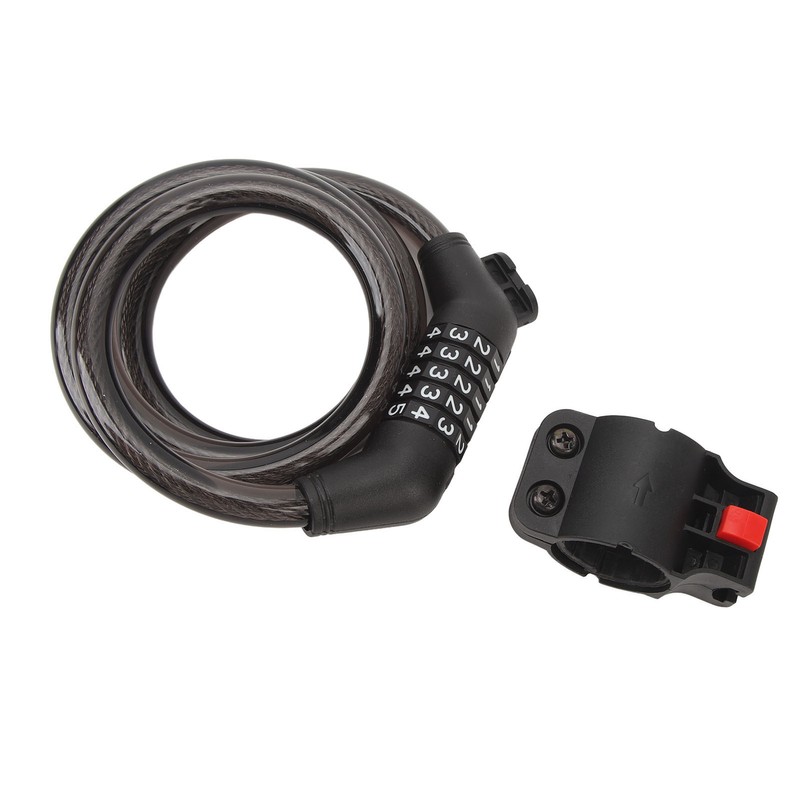 3.6ft Bicycle Lock with Mounting Bracket Anti Theft Universal 5