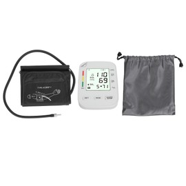 Digital Blood Pressure Monitor with Cuff Large Automatic Upper Arm Blood Pressure Monitor Machine for Home Use White Panel Without Voice