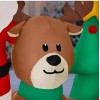 HOME ACCENTS 6.5 FT LED SANTA REINDEER CHRISTMAS TREE SCENE