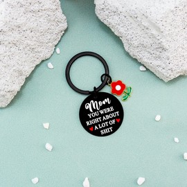 Crizaor Mothers Day Keychain Gifts Mom Gifts Mother’s Day Gifts For Mom From Daughter Son Birthday Gifts For Mom Bulk Mother Gift Gifts For Moms Who Have Everything Keyring Necklace