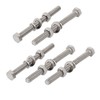 sourcingmap 5 Set M8x100mm 316 Stainless Steel Hex Bolts w