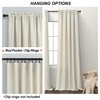 Pitalk Natural Linen Curtains 84 Inch Long for Living Dinning